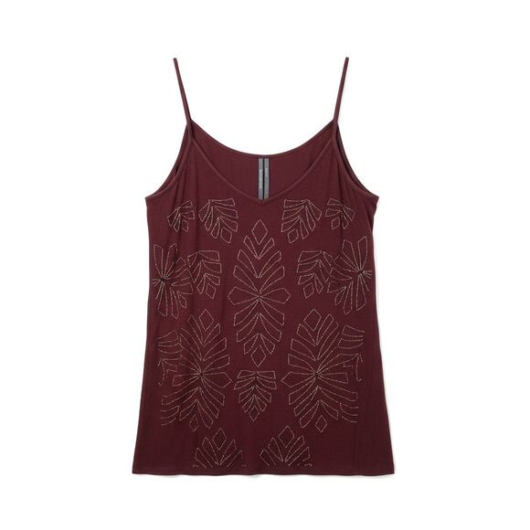 ANTHROPOLOGIE Alison Beaded Cami Tank Top - Size Large - Picture 2 of 10
